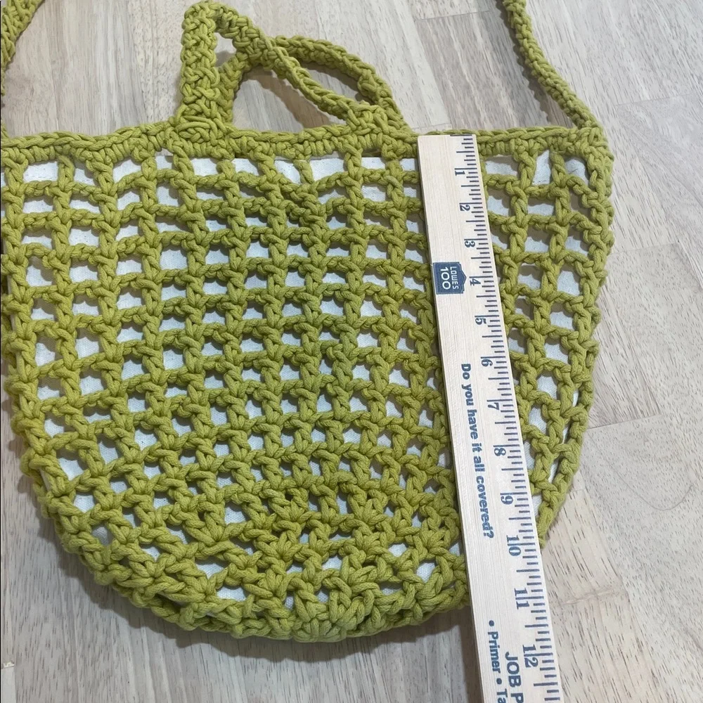 MADEWELL The Crochet Shoulder Bag gilded chartreuse - Picture 5 of 9